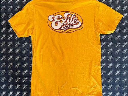 Retro logo T-shirt, Natural or Gold