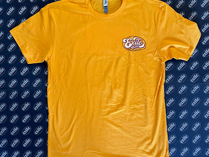 Retro logo T-shirt, Natural or Gold