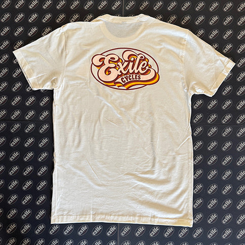Retro logo T-shirt, Natural or Gold