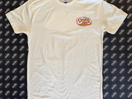 Retro logo T-shirt, Natural or Gold