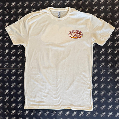 Retro logo T-shirt, Natural or Gold