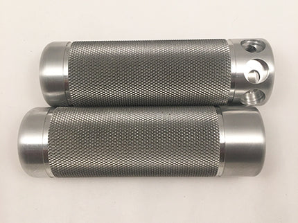 Billet Knurled Grips with optional button-mounting holes