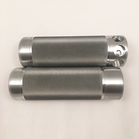 Billet Knurled Grips with optional button-mounting holes