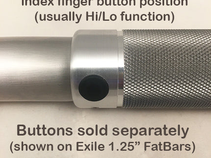 Billet Knurled Grips with optional button-mounting holes
