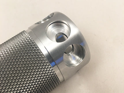 Billet Knurled Grips with optional button-mounting holes