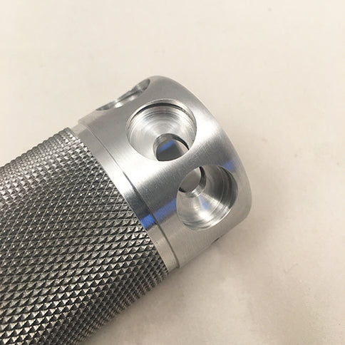 Billet Knurled Grips with optional button-mounting holes