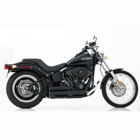 Monster Shotgun Pipes for stock Softails