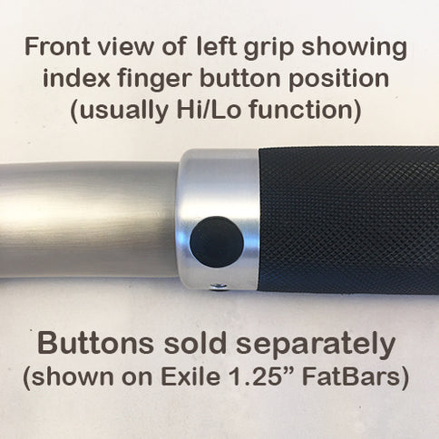 Rubber Insert Grips with optional button-mounting holes