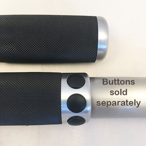 Rubber Insert Grips with optional button-mounting holes