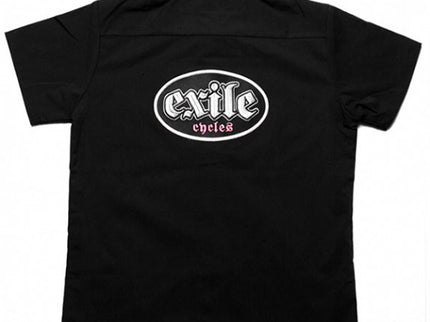 Women's Fitted Work Shirt, Black or Pink