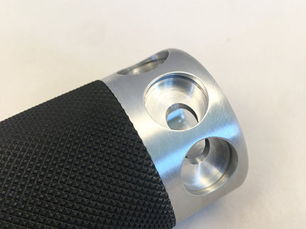 Rubber Insert Grips with optional button-mounting holes