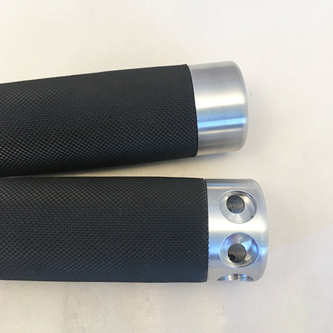 Rubber Insert Grips with optional button-mounting holes