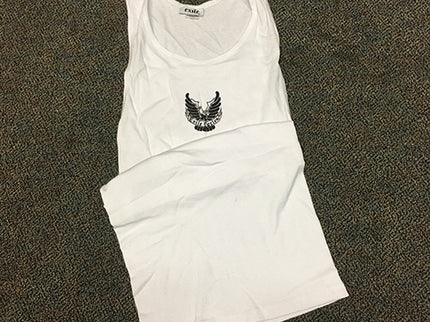 Eagle Wifebeater, White, L, XL & XXL only