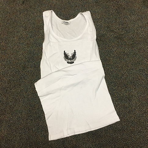 Eagle Wifebeater, White, L, XL & XXL only